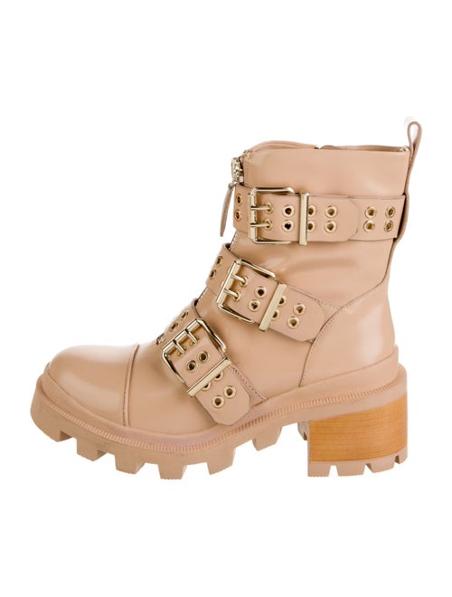 Alice + Olivia Patent Leather Combat Boots