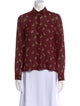 Alice + Olivia Silk Printed Button-Up Top