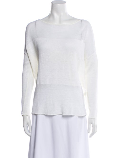 Alice + Olivia Linen Bateau Neckline Sweatshirt
