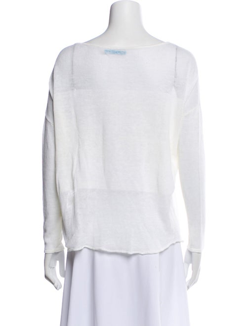 Alice + Olivia Linen Bateau Neckline Sweatshirt