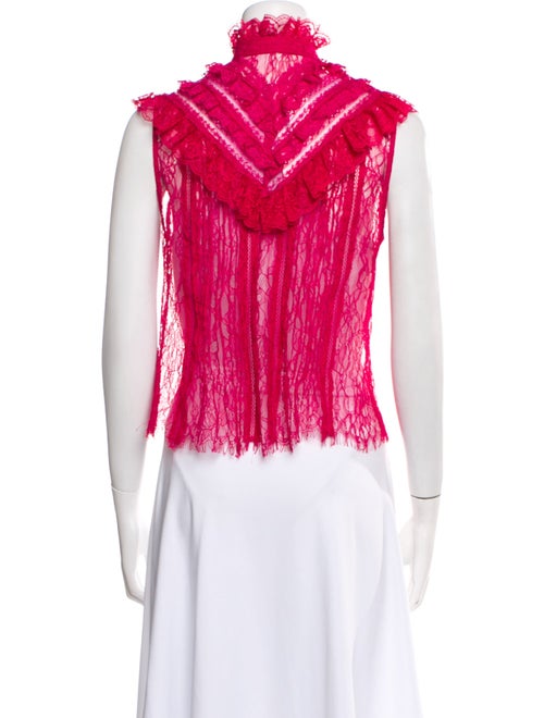 Alice + Olivia Mock Neck Sleeveless Top