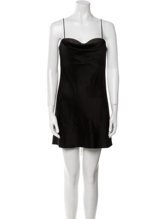 Alice + Olivia Cowl Neck Mini Dress
