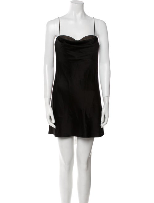 Alice + Olivia Cowl Neck Mini Dress