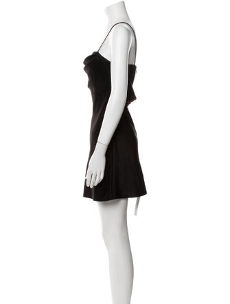 Alice + Olivia Cowl Neck Mini Dress