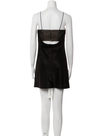 Alice + Olivia Cowl Neck Mini Dress