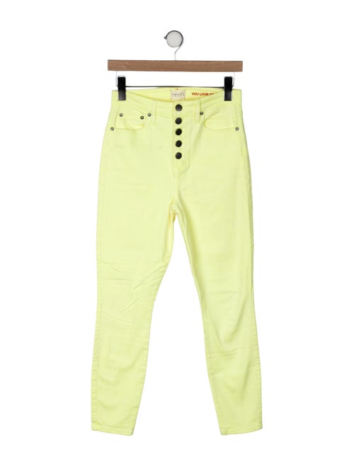 Alice + Olivia High-Rise Straight Leg Jeans