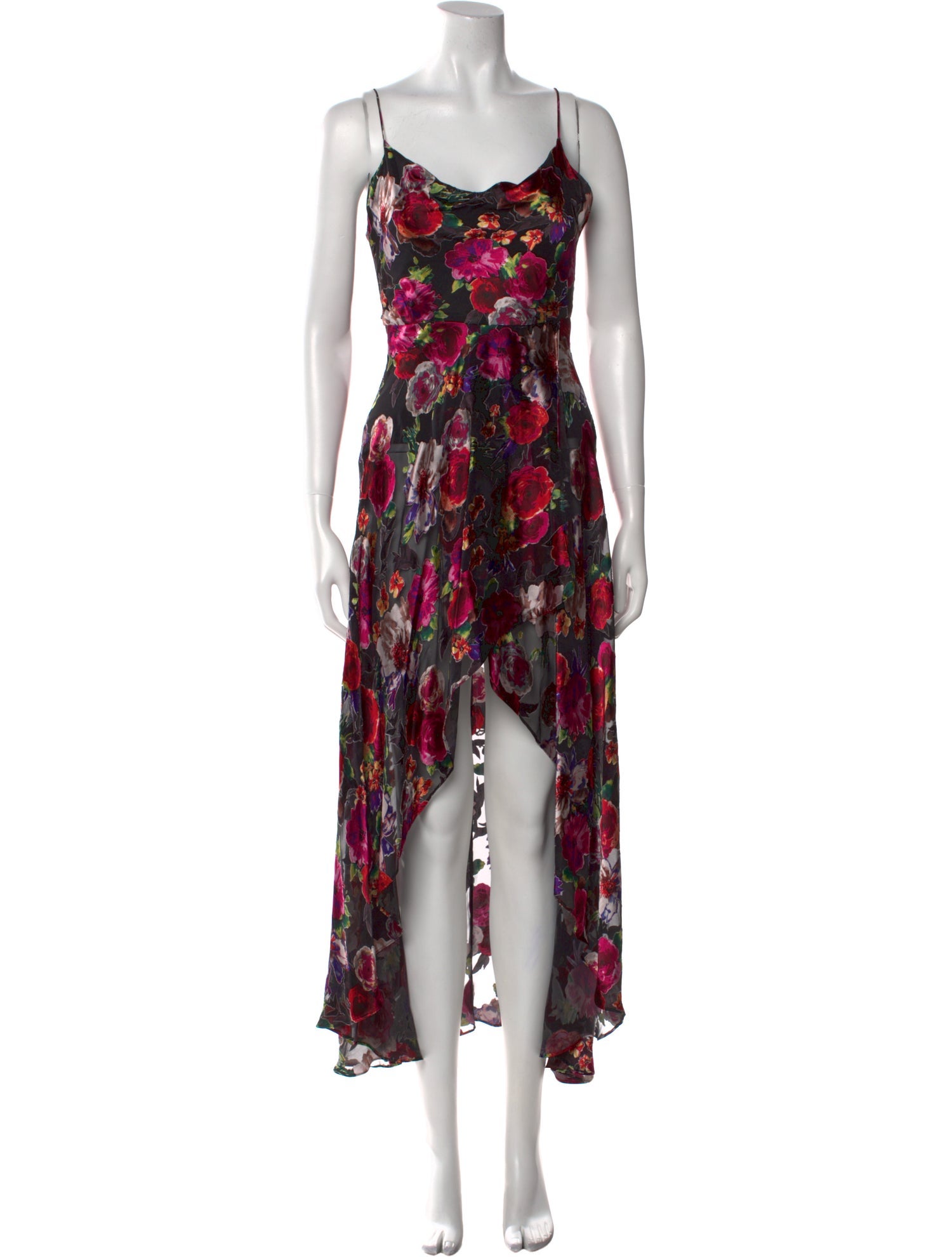 Alice + Olivia Floral Print Long Dress