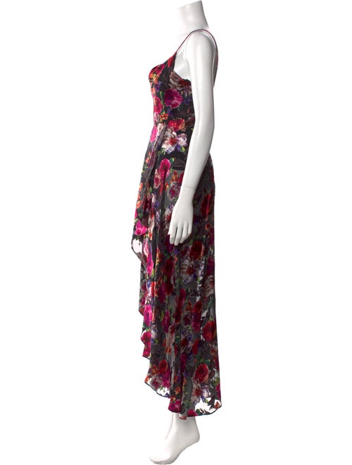 Alice + Olivia Floral Print Long Dress