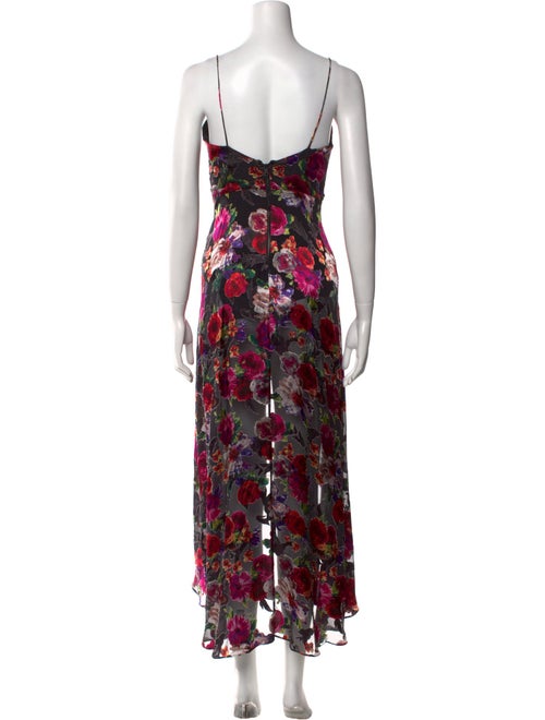 Alice + Olivia Floral Print Long Dress