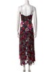Alice + Olivia Floral Print Long Dress