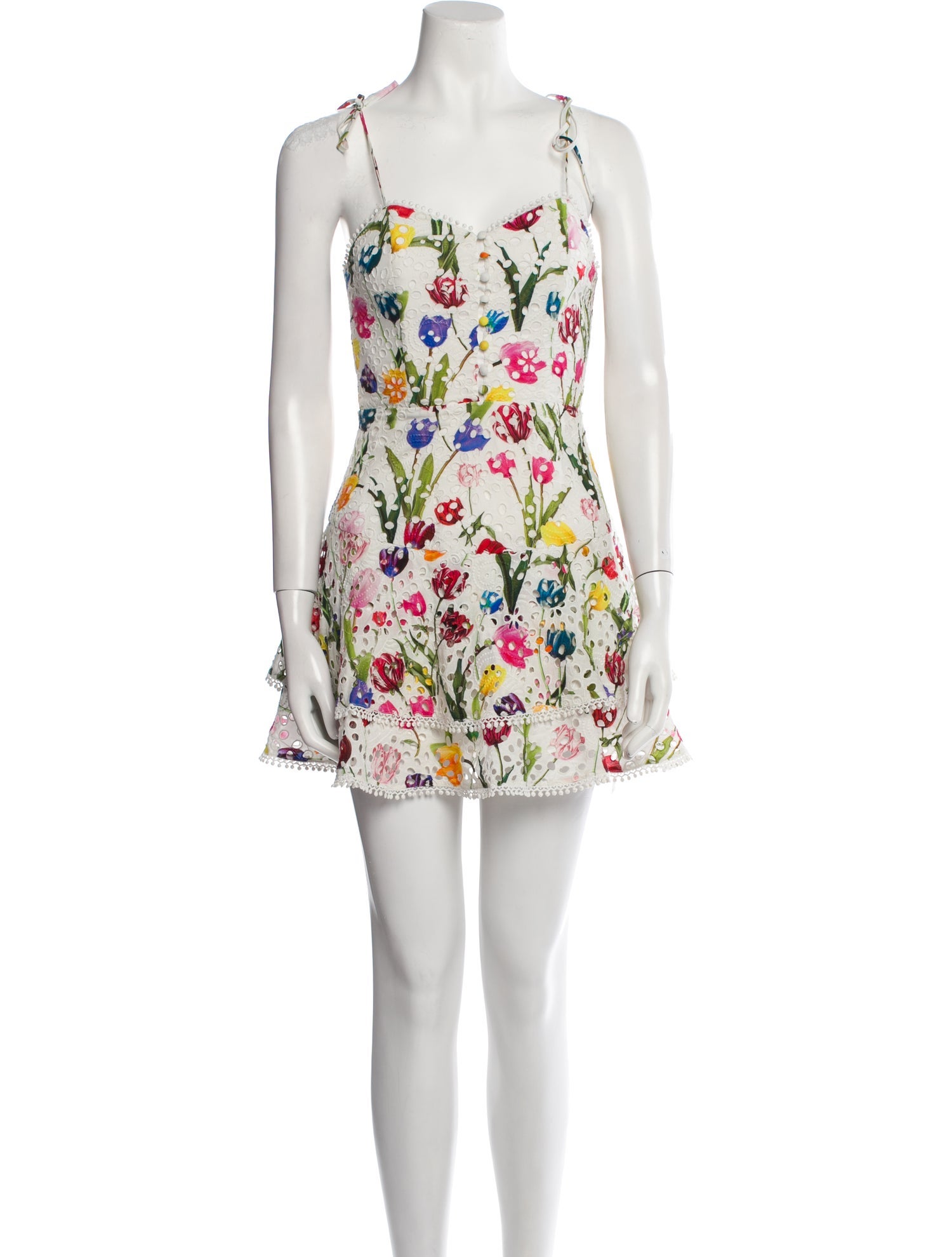 Alice + Olivia Floral Print Mini Dress