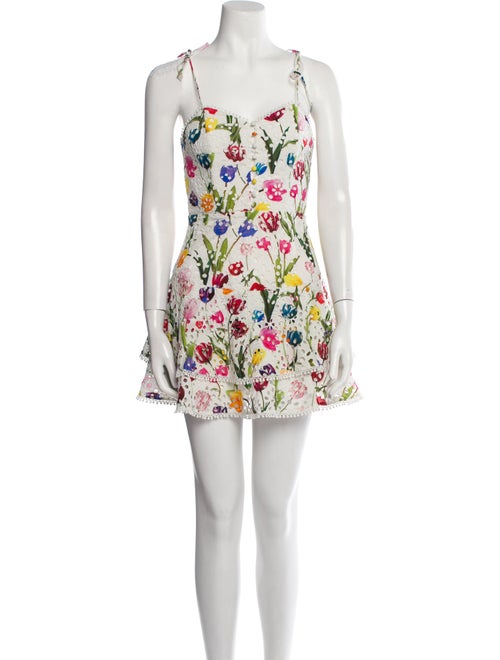 Alice + Olivia Floral Print Mini Dress