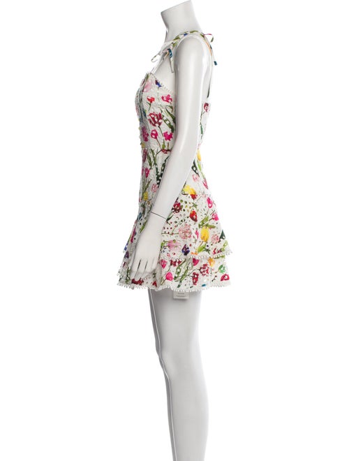 Alice + Olivia Floral Print Mini Dress