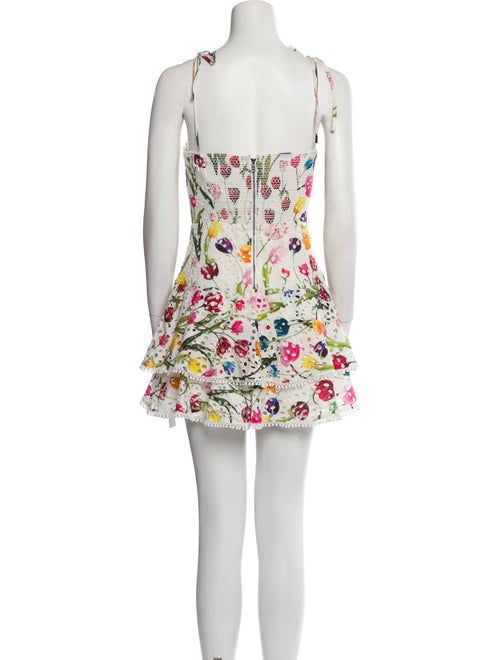 Alice + Olivia Floral Print Mini Dress