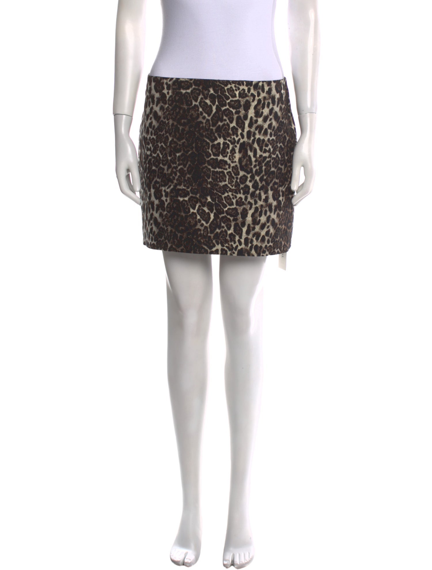 Alice + Olivia Animal Print Mini Skirt