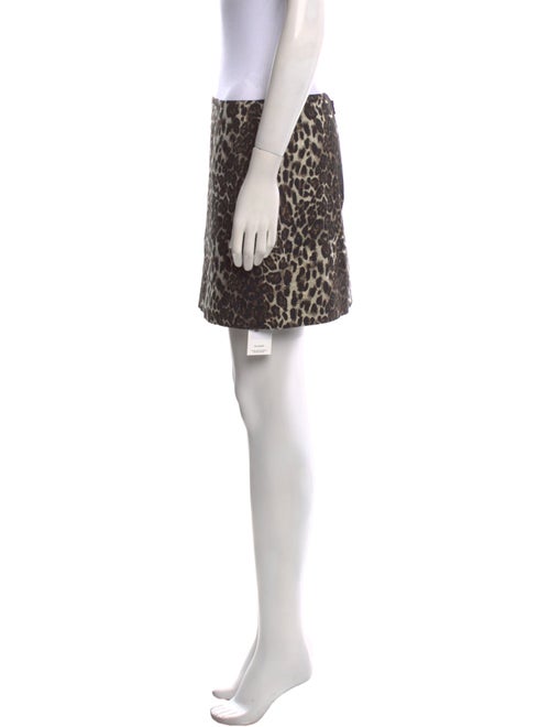 Alice + Olivia Animal Print Mini Skirt