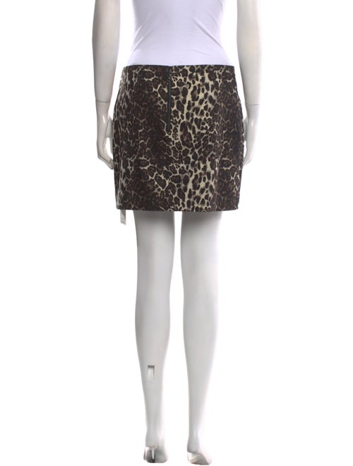 Alice + Olivia Animal Print Mini Skirt