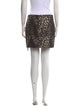 Alice + Olivia Animal Print Mini Skirt