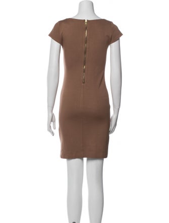 Alice + Olivia Bateau Neckline Mini Dress