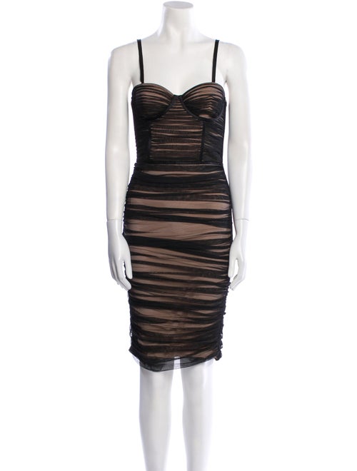 Alice + Olivia Square Neckline Knee-Length Dress