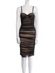 Alice + Olivia Square Neckline Knee-Length Dress