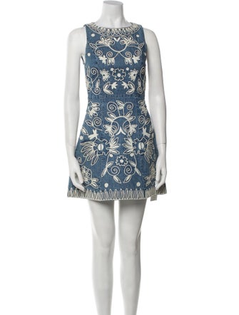 Alice + Olivia Printed Mini Dress