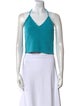Alice + Olivia Halterneck Sleeveless Crop Top