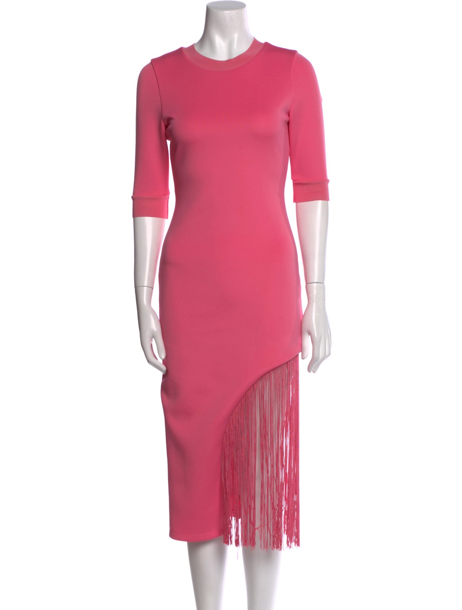 Alice + Olivia Crew Neck Midi Length Dress