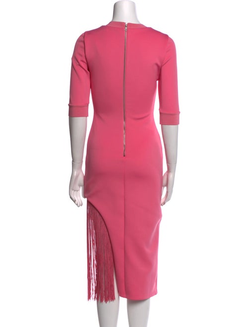 Alice + Olivia Crew Neck Midi Length Dress