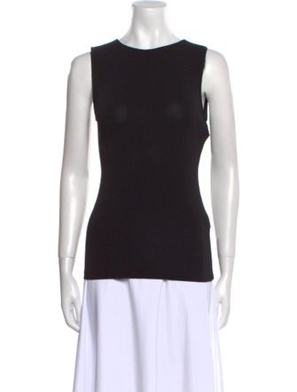 Alice + Olivia Crew Neck Sleeveless Top