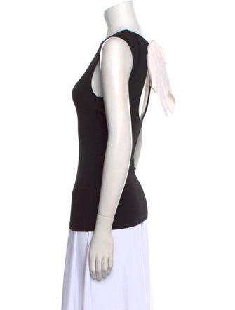 Alice + Olivia Crew Neck Sleeveless Top