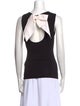 Alice + Olivia Crew Neck Sleeveless Top