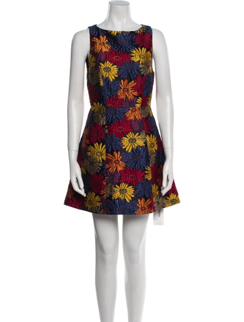 Alice + Olivia Floral Print Mini Dress
