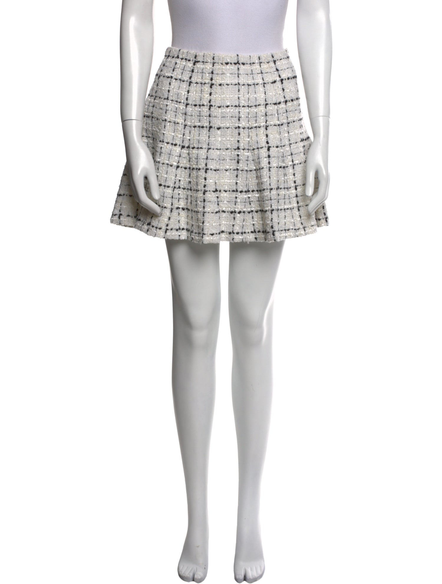 Alice + Olivia Tweed Pattern Mini Skirt