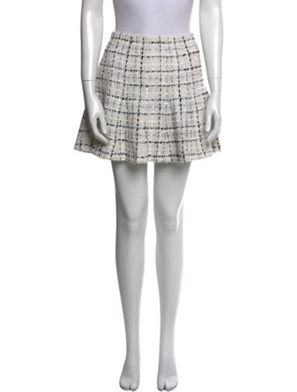 Alice + Olivia Tweed Pattern Mini Skirt