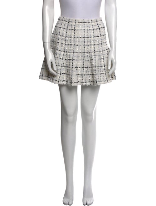 Alice + Olivia Tweed Pattern Mini Skirt