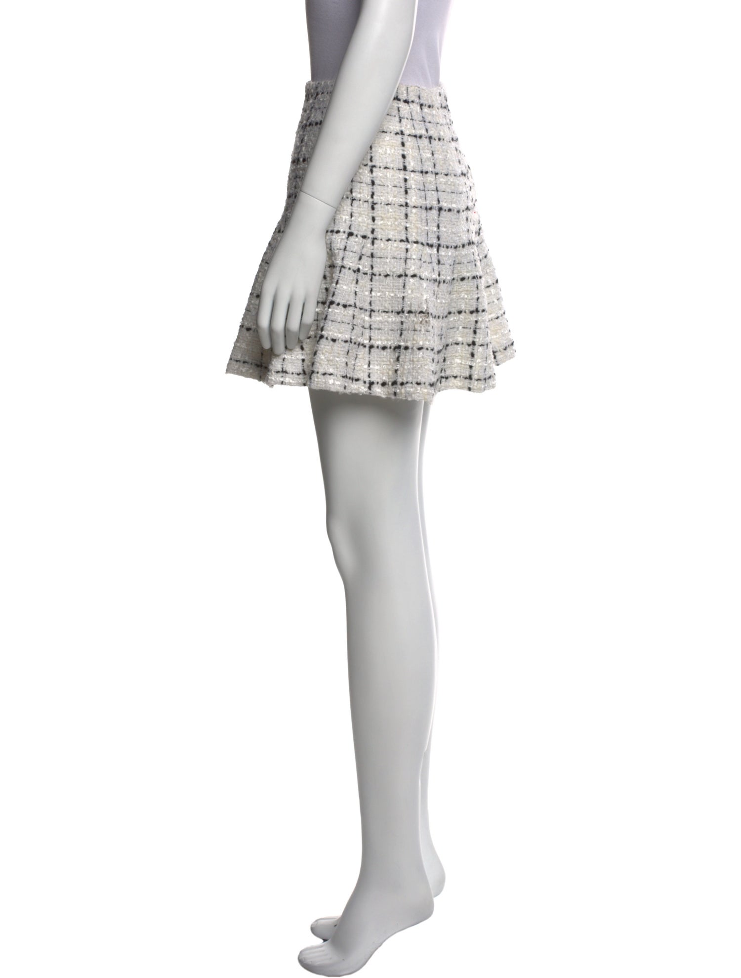 Alice + Olivia Tweed Pattern Mini Skirt