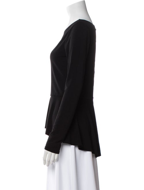 Alice + Olivia Bateau Neckline Long Sleeve Top