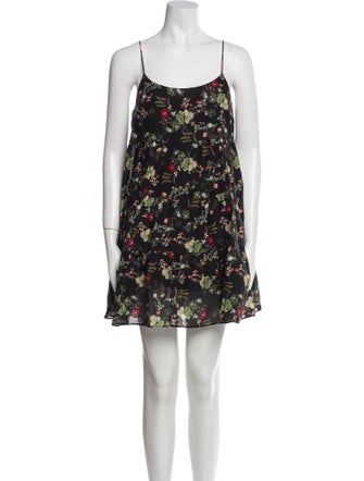 Alice + Olivia Floral Print Mini Dress