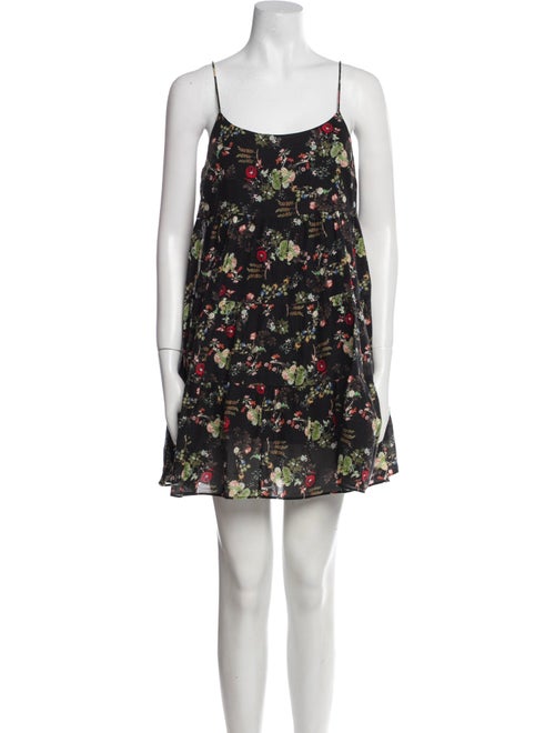Alice + Olivia Floral Print Mini Dress