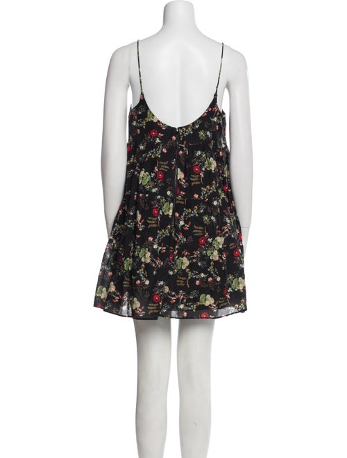 Alice + Olivia Floral Print Mini Dress