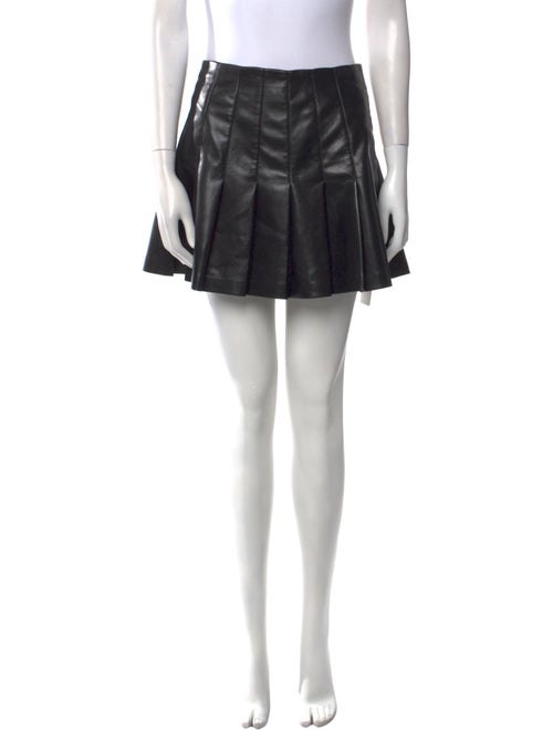 Alice + Olivia Pleated Accents Mini Skirt