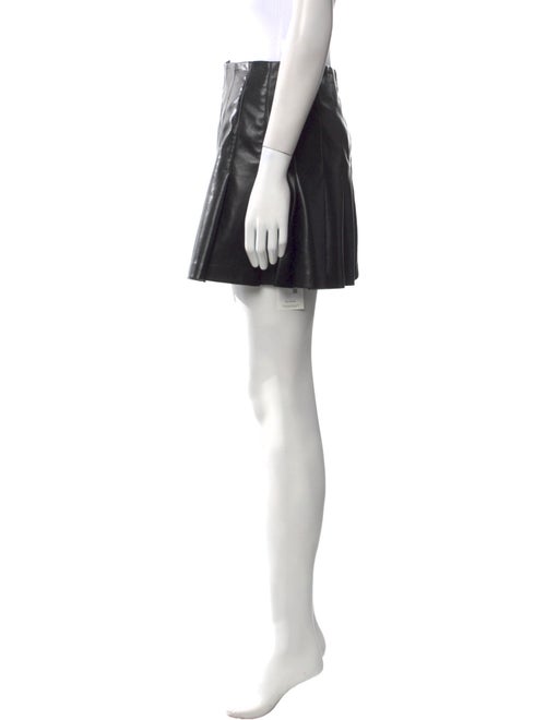 Alice + Olivia Pleated Accents Mini Skirt