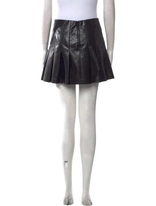 Alice + Olivia Pleated Accents Mini Skirt