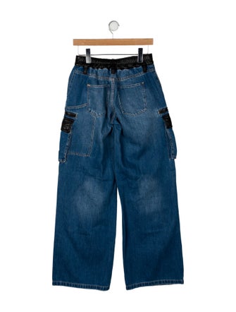 Alice + Olivia Mid-Rise Wide Leg Jeans