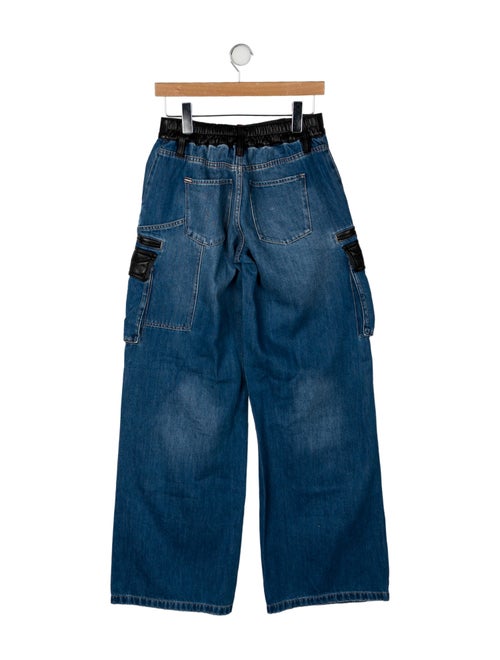 Alice + Olivia Mid-Rise Wide Leg Jeans