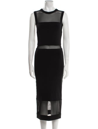 Alice + Olivia Nylon Midi Length Dress