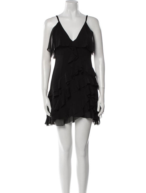 Alice + Olivia V-Neck Mini Dress