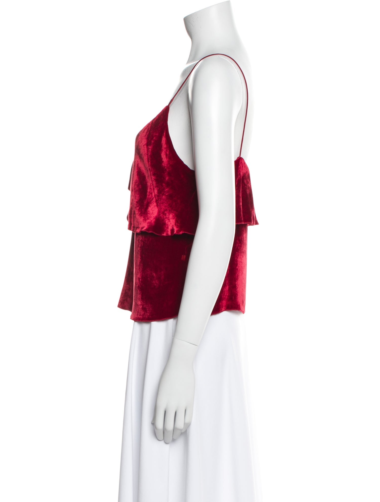 Alice + Olivia Velvet V-Neck Top