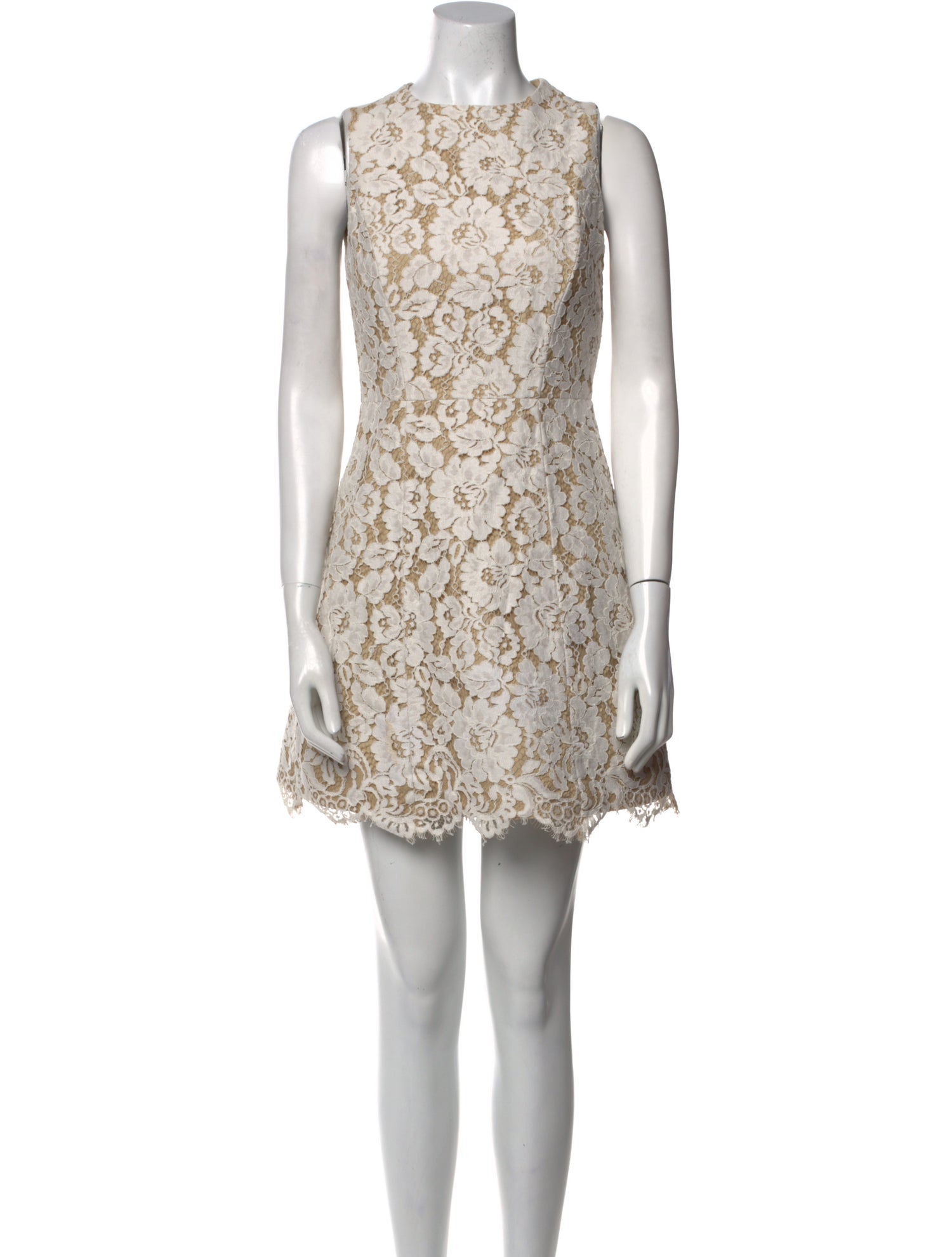 Alice + Olivia Lace Pattern Mini Dress